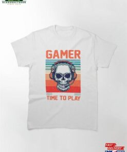 Gamer Time To Play Classic T Shirt 1
