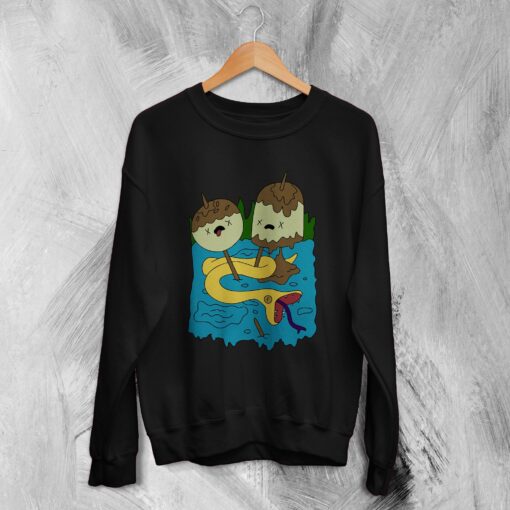 Adventure Time Sweatshirt Funny Cartoon Sweater Animated Series