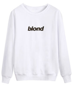 Blond Black Text Sweatshirt