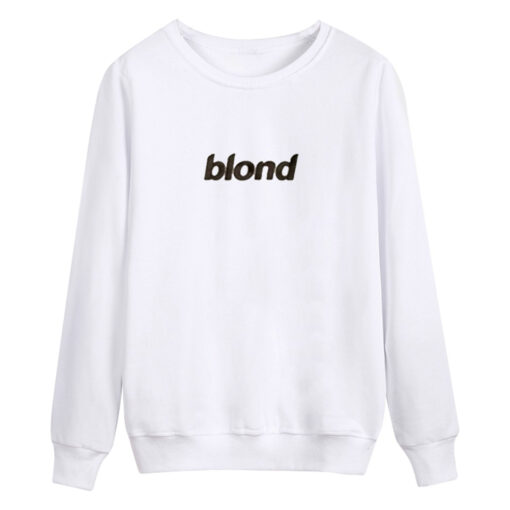 Blond Black Text Sweatshirt