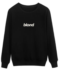 Blond White Text Sweatshirt