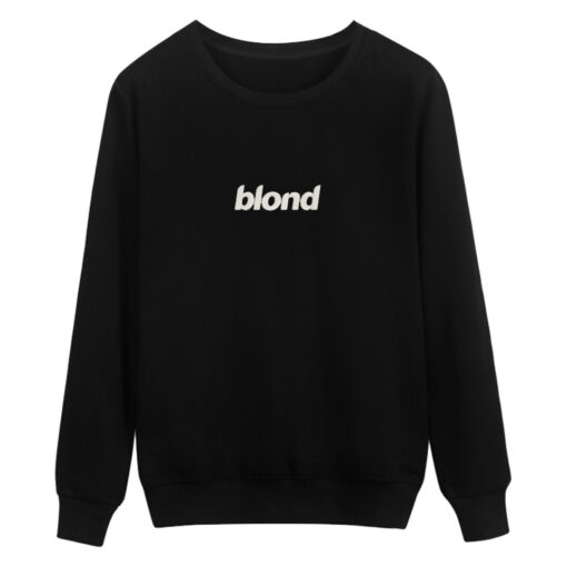 Blond White Text Sweatshirt