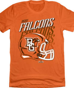 Bowling Green University Football Helmet Fade