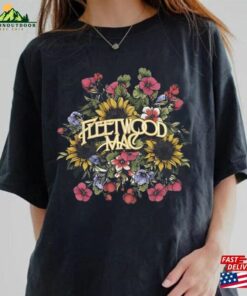 Fleetwood Mac Retro Band Tee Floral Vintage Design T-Shirt Unisex