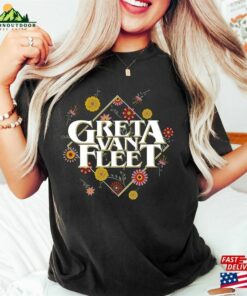 Floral Greta Van Fleet Shirt Retro Musical Boho Vintage Musician Classic Unisex