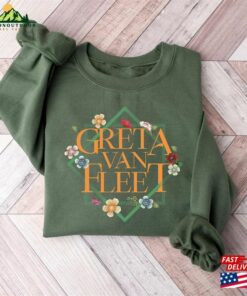 Floral Retro Greta Van Fleet Sweatshirt Dreams In Gold Shirt T-Shirt