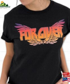 Fluorescent Forgiven Christian Tee Rock And Roll Vibe Eagle Wings T-Shirt Hoodie