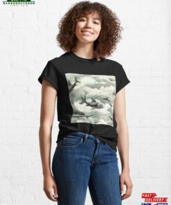 Flying Fish Cloud Dreamscape Pattern For Surrealism Lovers Classic T-Shirt Sweatshirt