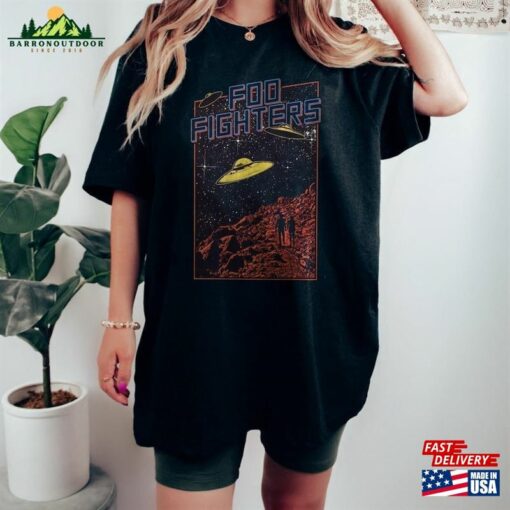 Foo Fighters Shirt Retro Ufo Grunge Gift For Fan Shirts Hoodie Classic