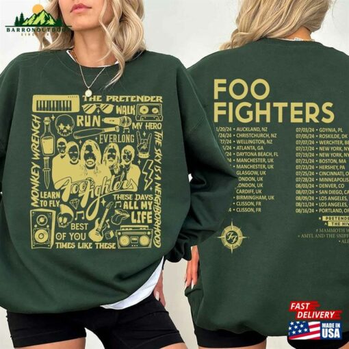 Foo Fighters Tour 2024 Shirt Everything Or Nothing At T-Shirt Classic