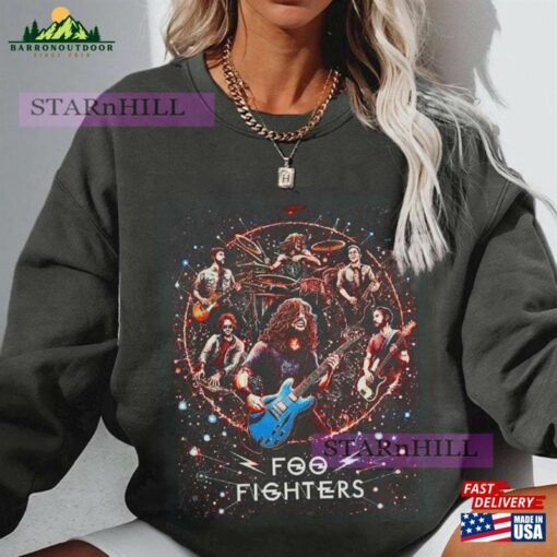 Foo Fighters Tour 2024 Shirt Fighter Rock Band Merch American Classic Sweatshirt