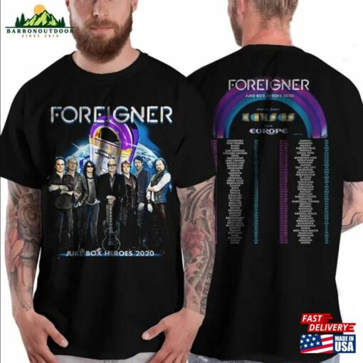 Foreigner 2023 Vintage Concert Tour Tee Shirt Sweatshirt Hoodie