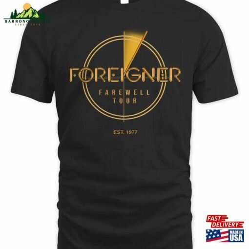 Foreigner Merch Farewell Tour Est 1977 T-Shirt Hoodie Sweatshirt Classic