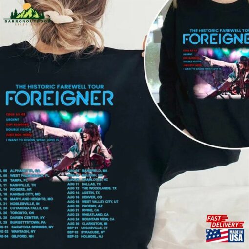 Foreigner The Historic Farewell Tour 2023 Shirt Band Fan Festival Sweatshirt Classic