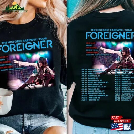 Foreigner The Historic Farewell Tour 2023 Shirt Concert Music Band Fan Unisex Sweatshirt