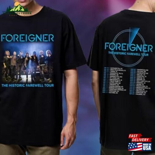 Foreigner The Historic Farewell Tour 2023 Shirt Music Rock Band Tee Unisex Hoodie