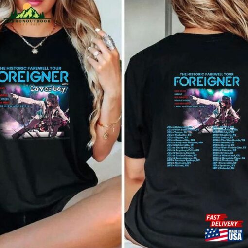 Foreigner The Histroric Farewell Tour 2023 Shirt Concert For Fan Classic T-Shirt