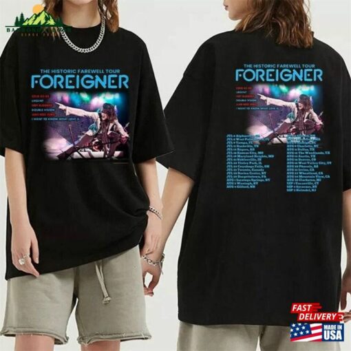 Foreigner The Histroric Farewell Tour 2023 Shirt Concert Music T-Shirt Unisex