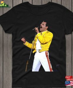 Freddie 4Ever Tshirt Mercury The Show Must Go On Retro T Shirt Unisex T-Shirt