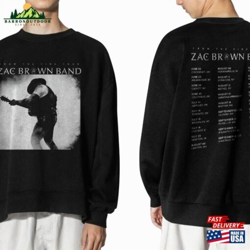 From The Fire Tour Zac Brown Band Tshirt Shirt 2023 Dates Classic Hoodie