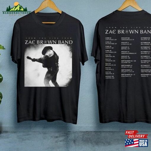 From The Fire Tour Zac Brown T-Shirt Band 2023 Merch Fan Gifts Hoodie Sweatshirt