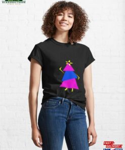 Funky Disco Christmas Tree In Pink And Blue Classic T-Shirt Sweatshirt