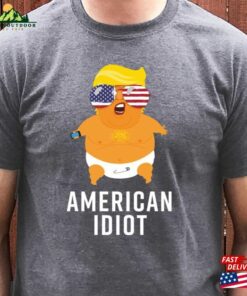 Funny Anti Trump Shirt American Idiot T-Shirt Baby Balloon For Men Classic Hoodie
