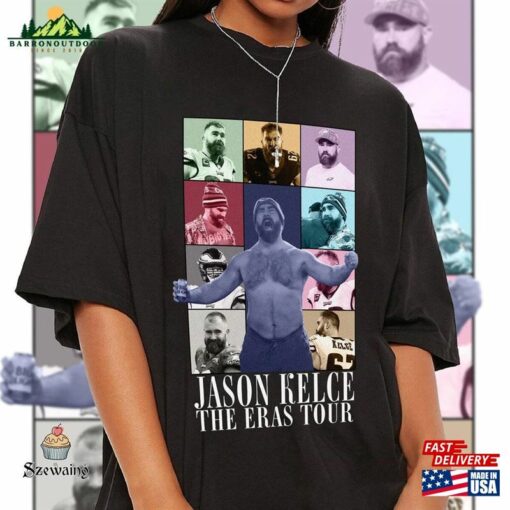 Funny Kelce Eras Tour Shirt Jason Shirtless Retro Classic Unisex