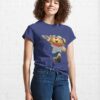 Funny Teddy Bear Illustration With Plane Toy Classic T-Shirt Hoodie