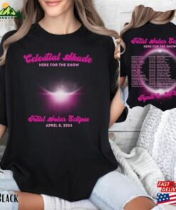 Funny Total Solar Eclipse Shirt 2024 T-Shirt Tour Of Totality Lunar Souvenir Gift Unisex Hoodie