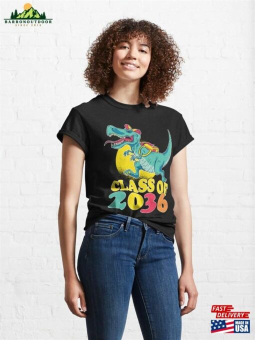 Future Grad Dinosaur Class Of 2036 Fun Design Classic T-Shirt