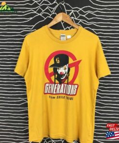 Generations From Exile Tribe Speedster Live Tour Rap Tee Gun N Roses 90S Rock T-Shirt Hoodie