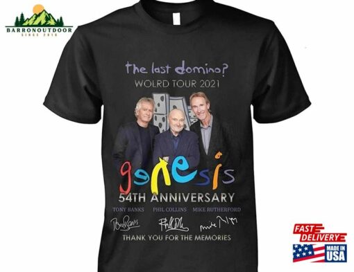 Genesis Band The Last Domino World Tour Shirt T-Shirt Classic