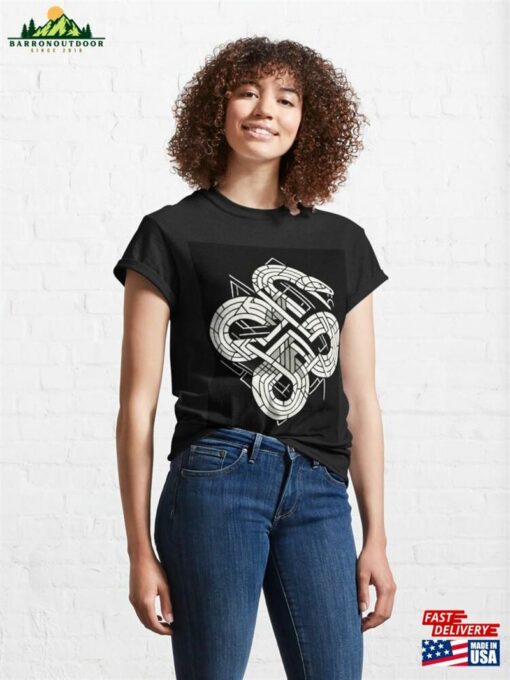 Geometric Snake Art Classic T-Shirt Unisex