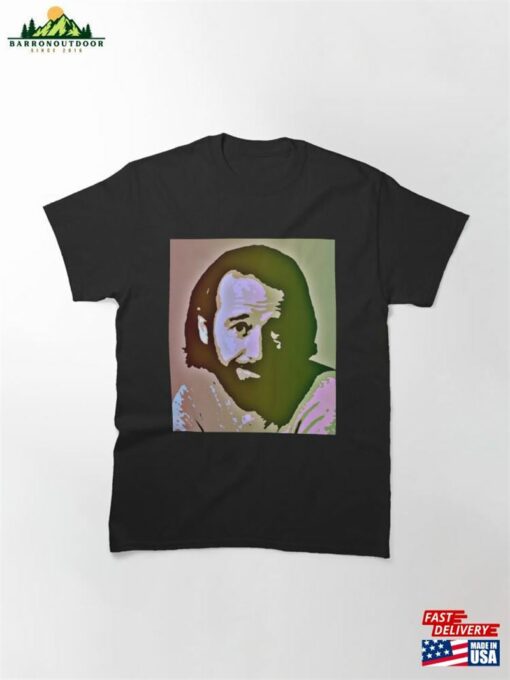 George Carlin Retro Pop Art Portrait Classic T-Shirt Unisex