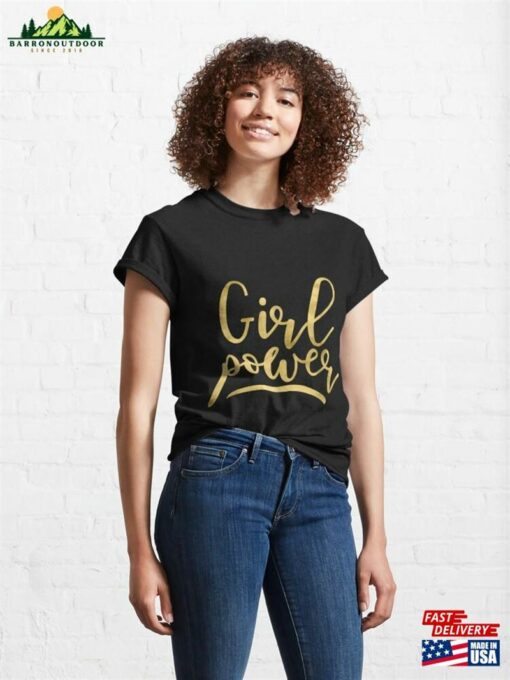 Girl Power Equality Feminist Lettering Classic T-Shirt Unisex Sweatshirt