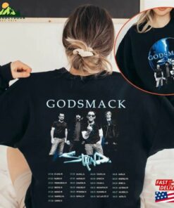 Gods Mack With Staind 2023 Tour Dates T-Shirt Lighting Up The Sky Sweatshirt Rock Band Concert Classic
