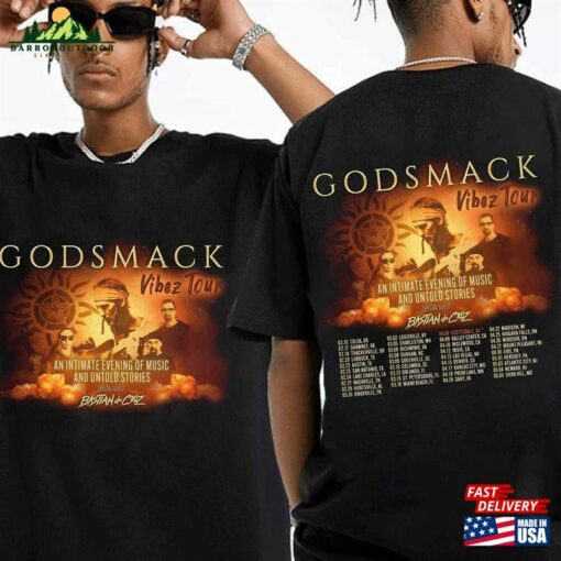 Godsmack 2024 North American Vibez Tour Shirt Concert Tee Fan T-Shirt Classic