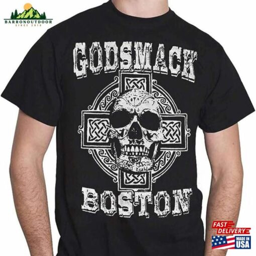 Godsmack Boston Celtic Cross Skull Band Logo Official Crewneck T-Shirt Thcl310823 Sweatshirt