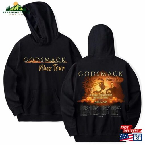 Godsmack The Vibez Tour 2024 Shirt Concert Merch Unisex Hoodie