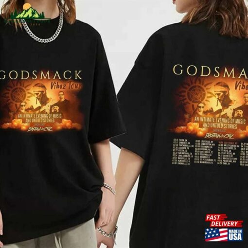 Godsmack Vibez 2024 North American Tour Shirt Band Fan Concert Sweatshirt T-Shirt