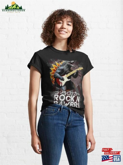 Godzilla Rock N Rawrr Classic T-Shirt