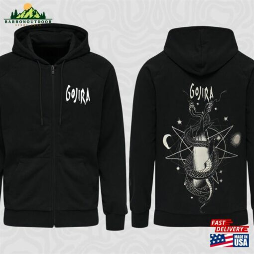 Gojira Celestial Snakes Zipped Hoodie Unisex