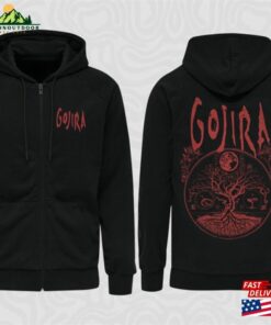 Gojira Cycles Zipped Hoodie Sweatshirt T-Shirt