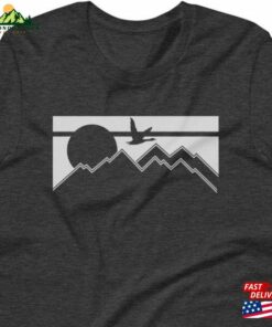 Goose Inspired Retro Mountain Print T-Shirt Band Shirt Classic Hoodie