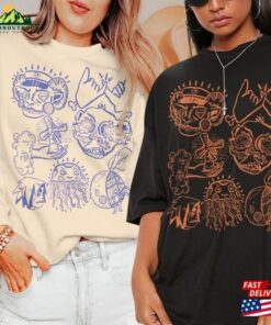 Gorillaz Doodle Art Shirt Vintage Merch Tee Graphic Album Lyrics Sweatshirt T-Shirt