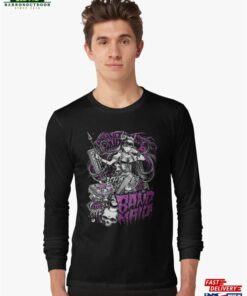 Gothic Anime Style T Shirt Band Maid Purple Long Sleeve T-Shirt Classic Sweatshirt