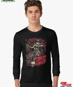 Gothic Anime Style T Shirt Band Maid Red Long Sleeve T-Shirt Classic Unisex