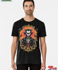 Gothic Vampire And Bats Premium T-Shirt Classic Sweatshirt