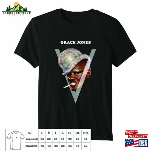 Grace Jones Jamaican Singer Gildan T-Shirt Sweatshirt Classic